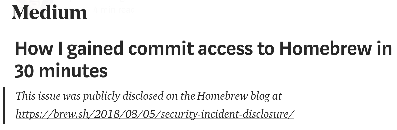 homebrew example